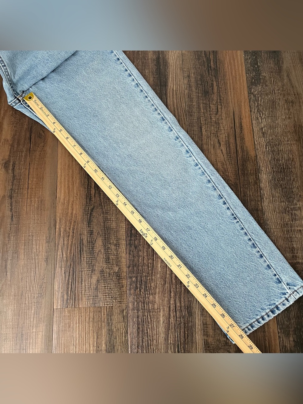 VTG Levis 505 Jean Straight Leg 1997 Orange Tab USA Size 29x28.25 (Tag 31x30) - Picture 13 of 16